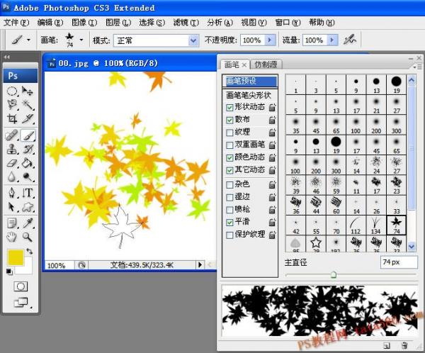 photoshop基础教程-画笔工具的使用
